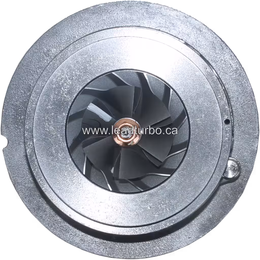 Core турбокомпресора FOR 49377-07440 TD04L4-13TBS-VG: вид спереду з турбіною та компресором