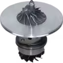 Vista frontal do core 53277100079 com rodas de turbina e compressor visíveis