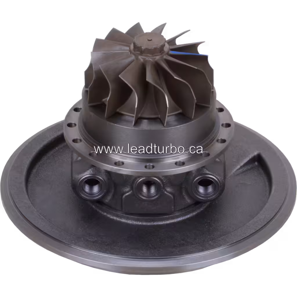 Core турбокомпресора HX83 2837539 для Hitachi EX1200-6 bottom 45 degree view