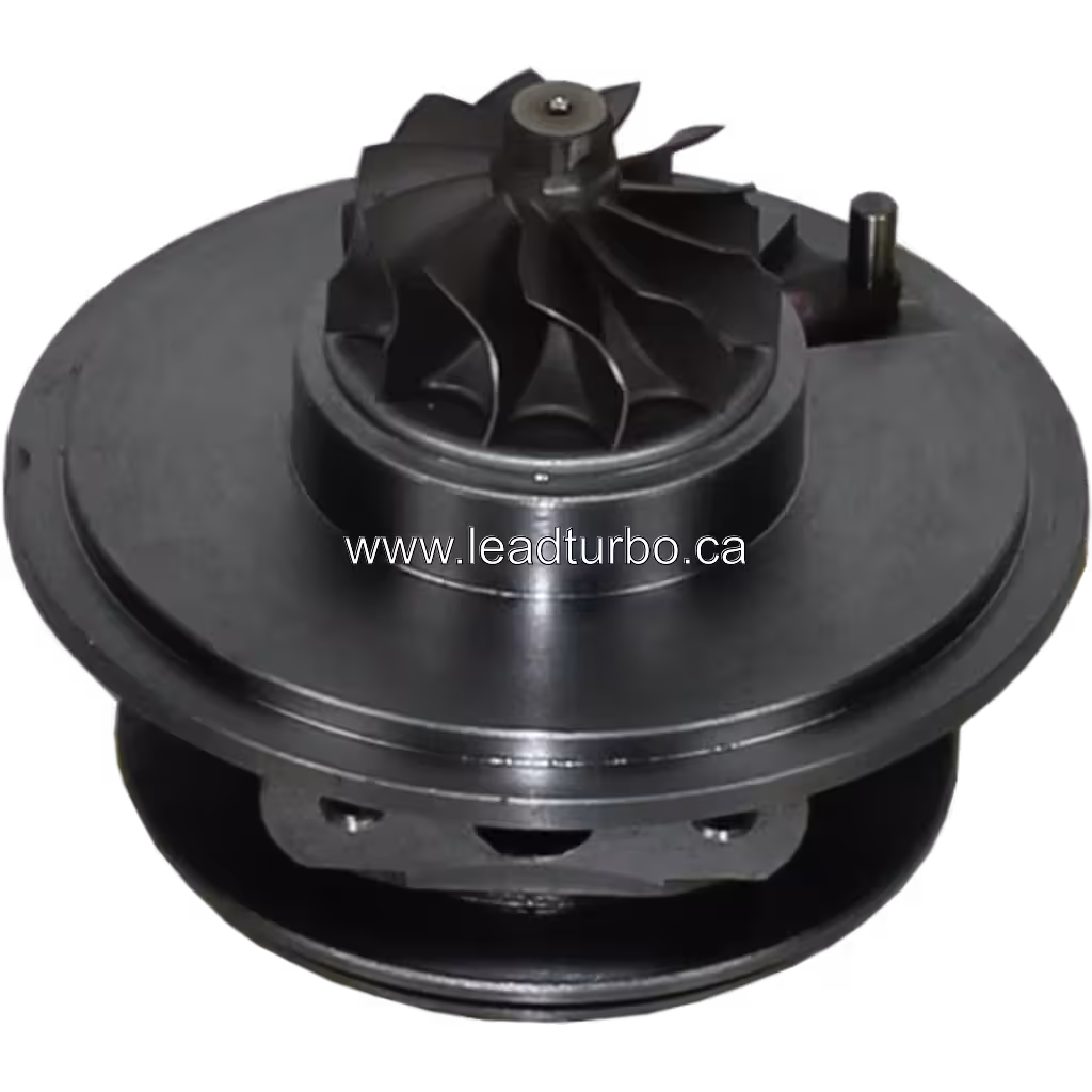 Vista inferior mostrando la rueda de compresor del core TD04L4-13TBS-VG