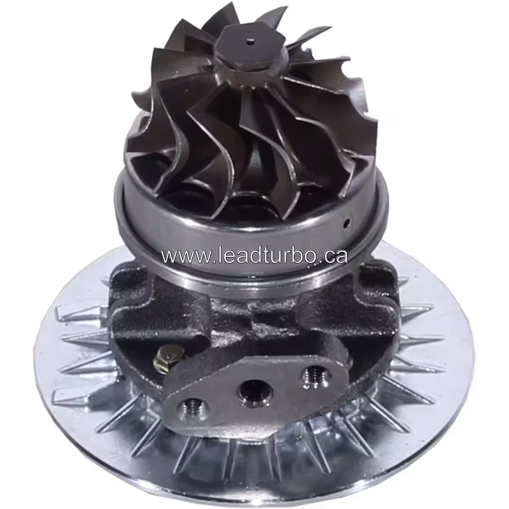 Core turbosprężarki do KOMATSU PC200-5 S6D95 i D155 bottom 45 degree view