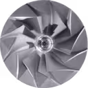 J96 turbocharger rotor assembly front view