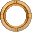 Machined metal S400 journal bearing with side holes and central pin