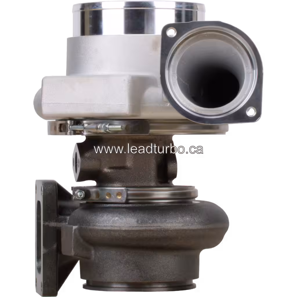 SE652CJ TD09L-34QRC Turbolader für Perkins 4006T, Frontansicht mit silbernem Kompressorgehäuse