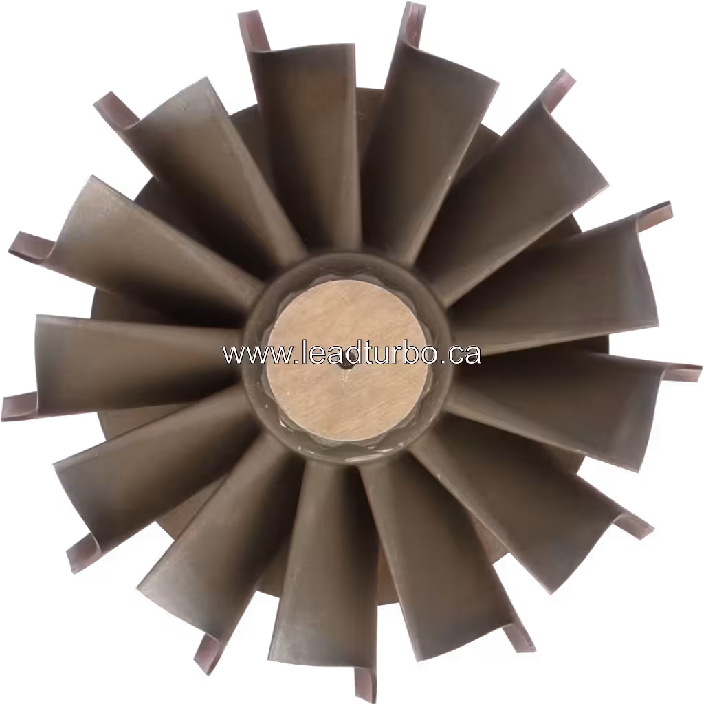 Turbina FOR 3819093 TW HX82 widok z góry, metalowy komponent, numery referencyjne OEM 3535721-CAST-6