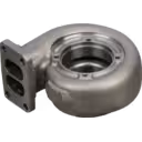 Turbine Housing mit sechseckiger Außenstruktur und vier Bolzengängen am Flansch