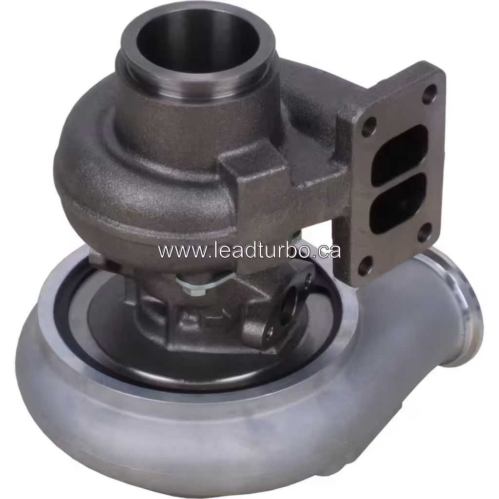 Turbo HX35 4038475 para Cummins 6BTAA - Reposição bottom 45 degree view