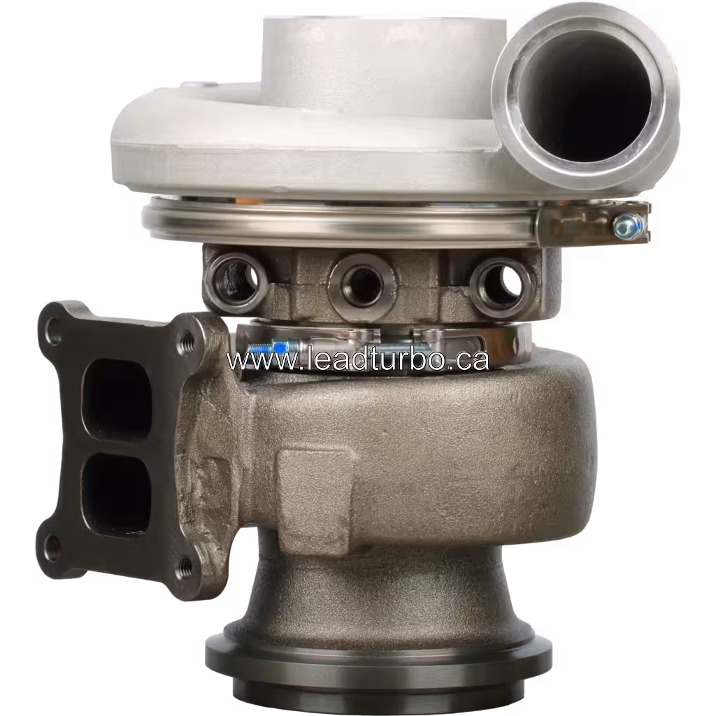 Turbosprężarka 3593608 HX55 do Cummins M11, widok z przodu