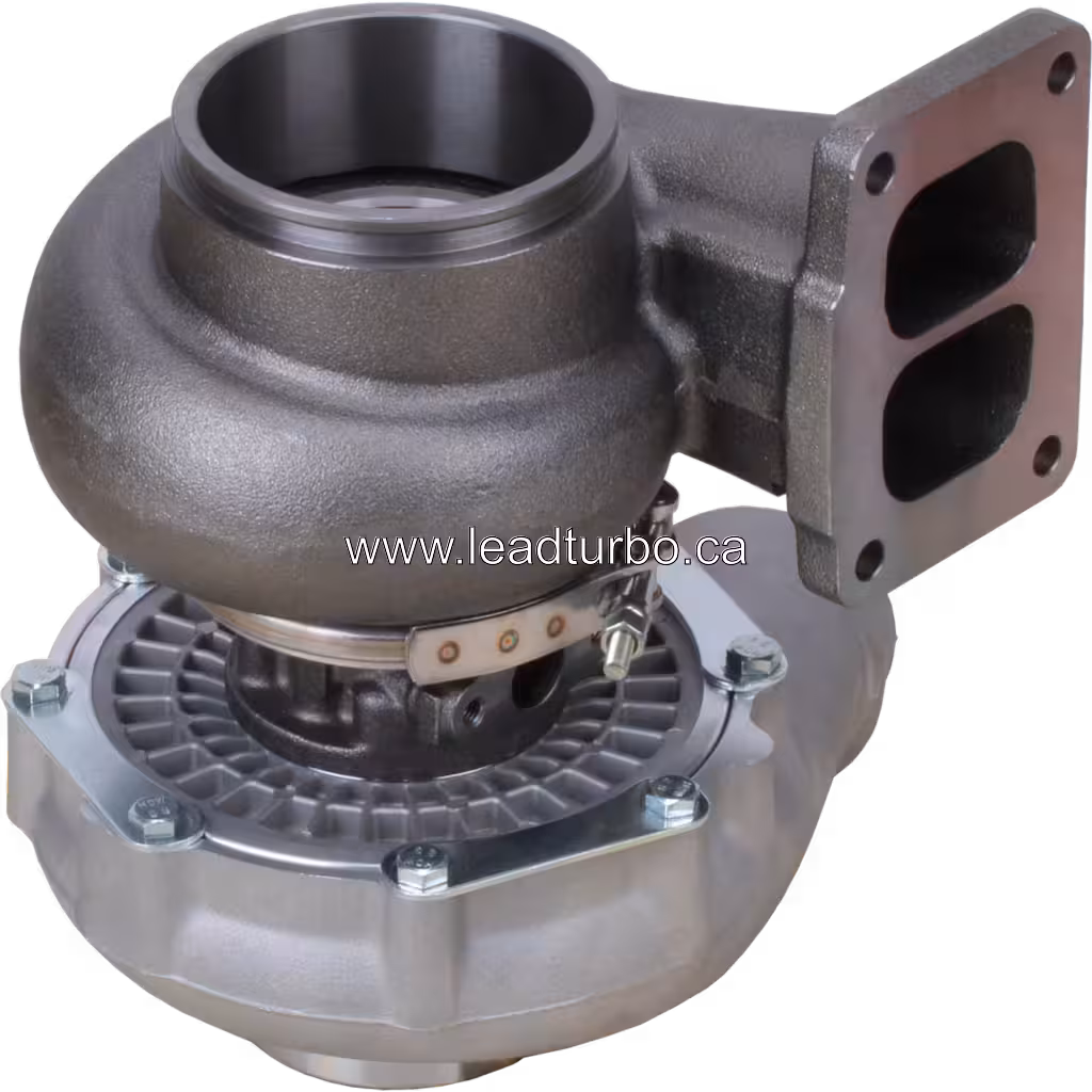 Turbosprężarka 465105-0002 TA4532 zamiennik do Komatsu S6D125 bottom 45 degree view