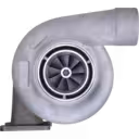 Turbosprężarka 6502-52-5040 KTR130E-33AAW widok z przodu z widoczną śrubą kompresora