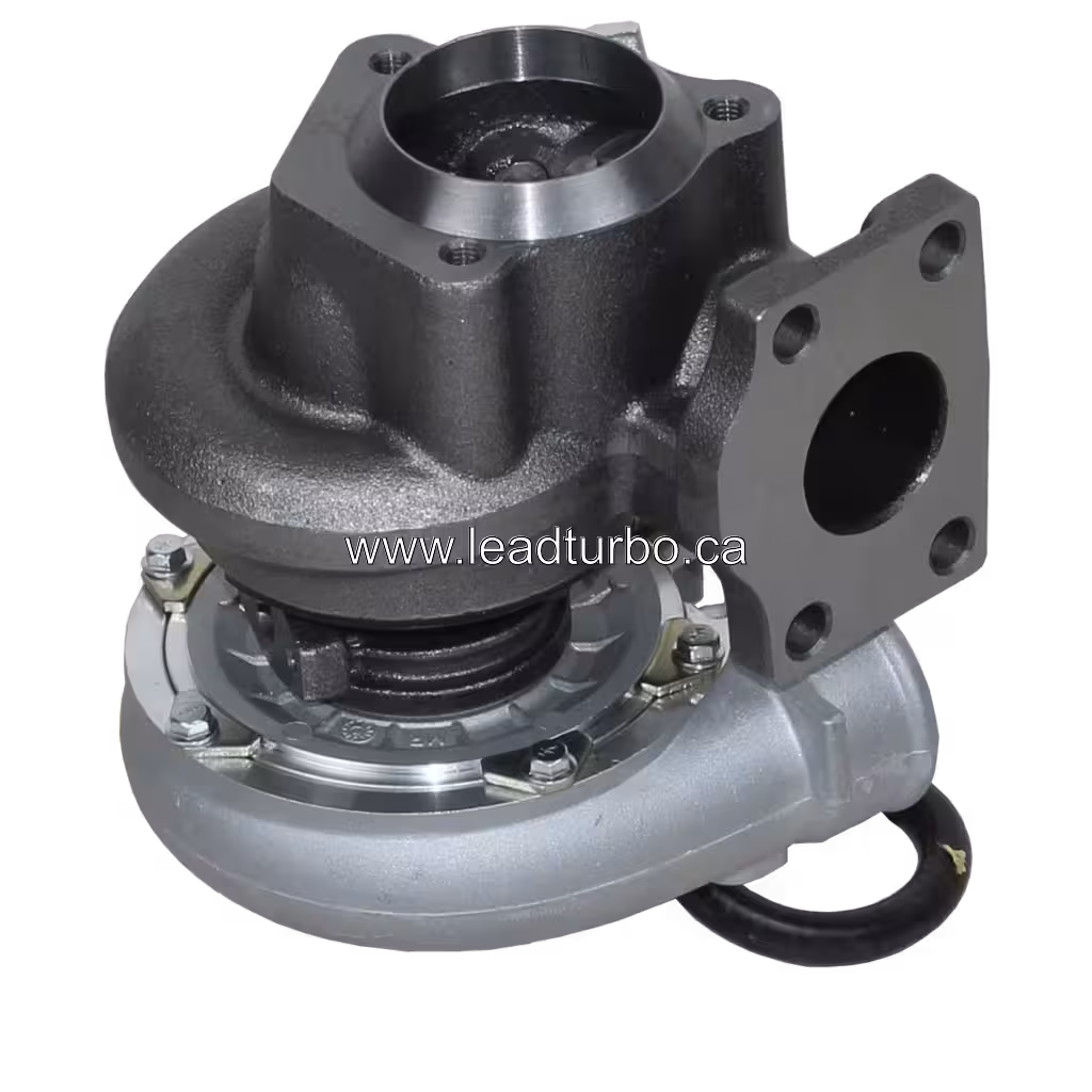Turbosprężarka 727262-5 GT2052 – zamiennik do Perkins T4 40 i Cummins bottom 45 degree view
