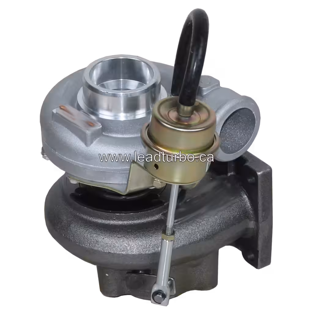 Turbosprężarka 727262-5 GT2052 widok boczny, numer OEM 2674A355