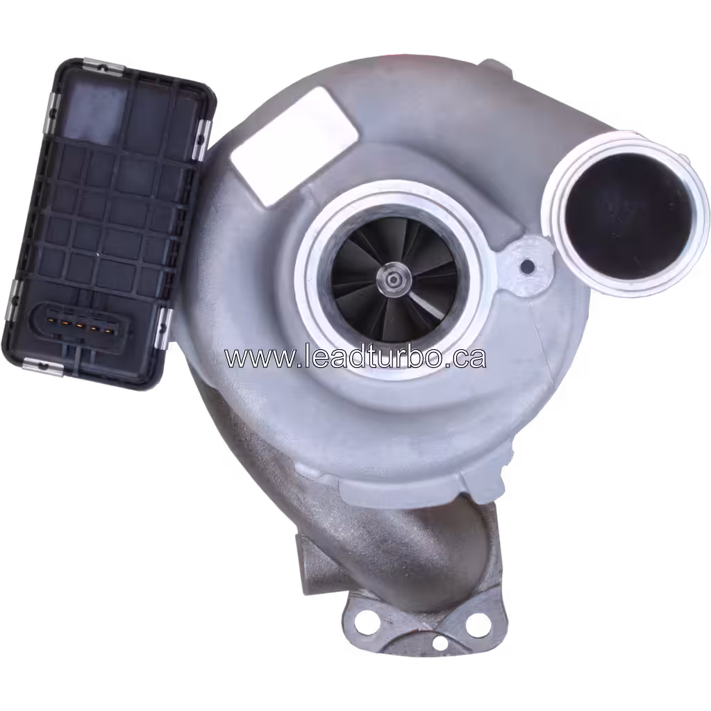 Turbosprężarka 765155-5007 GTA2056VK do Mercedes-Benz OM642 top view