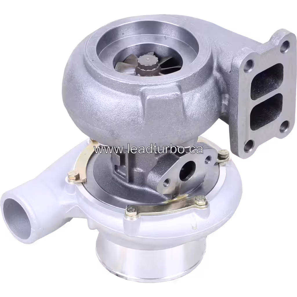 Турбокомпресор 1251124 S2ESL105 для CAT 3116T 180HP bottom 45 degree view