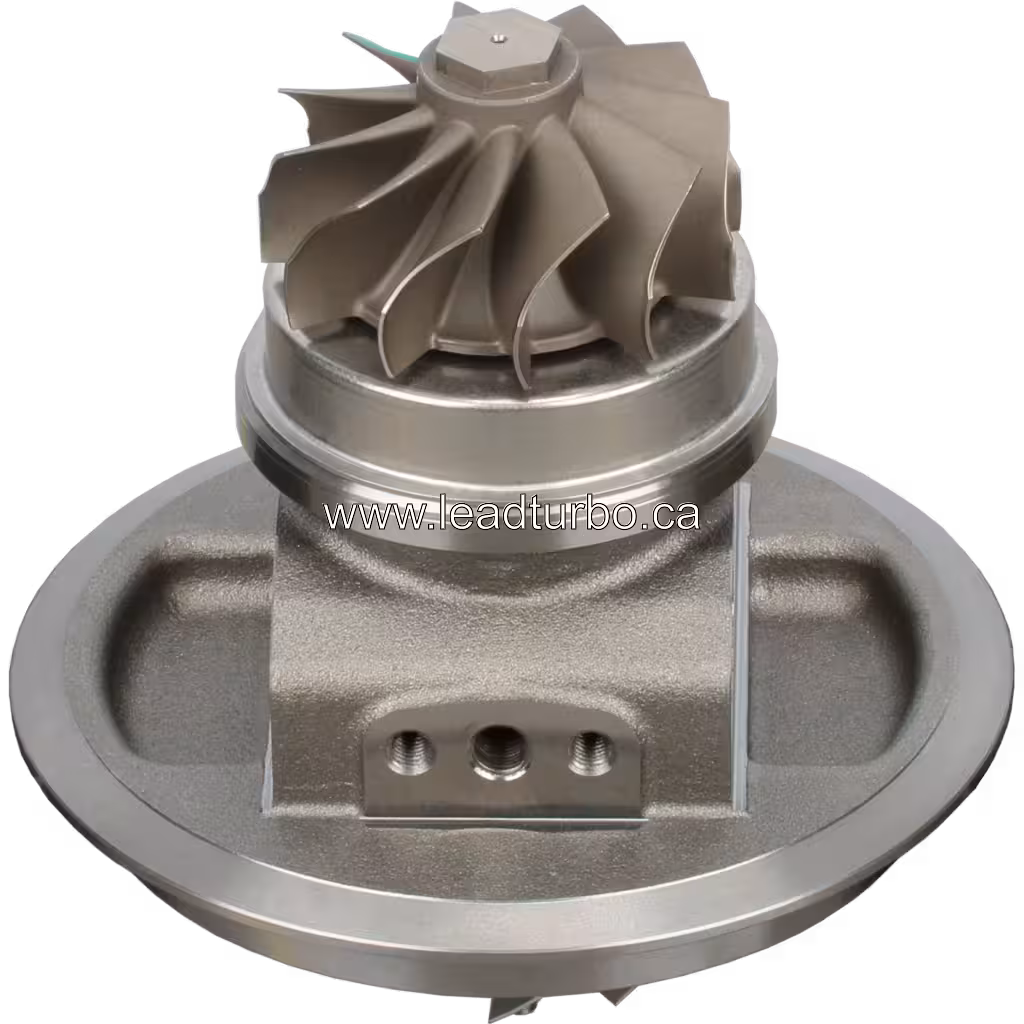 KTR110L-F84PW Core mit Turbinenrad und Lagergehäuse, Unteransicht