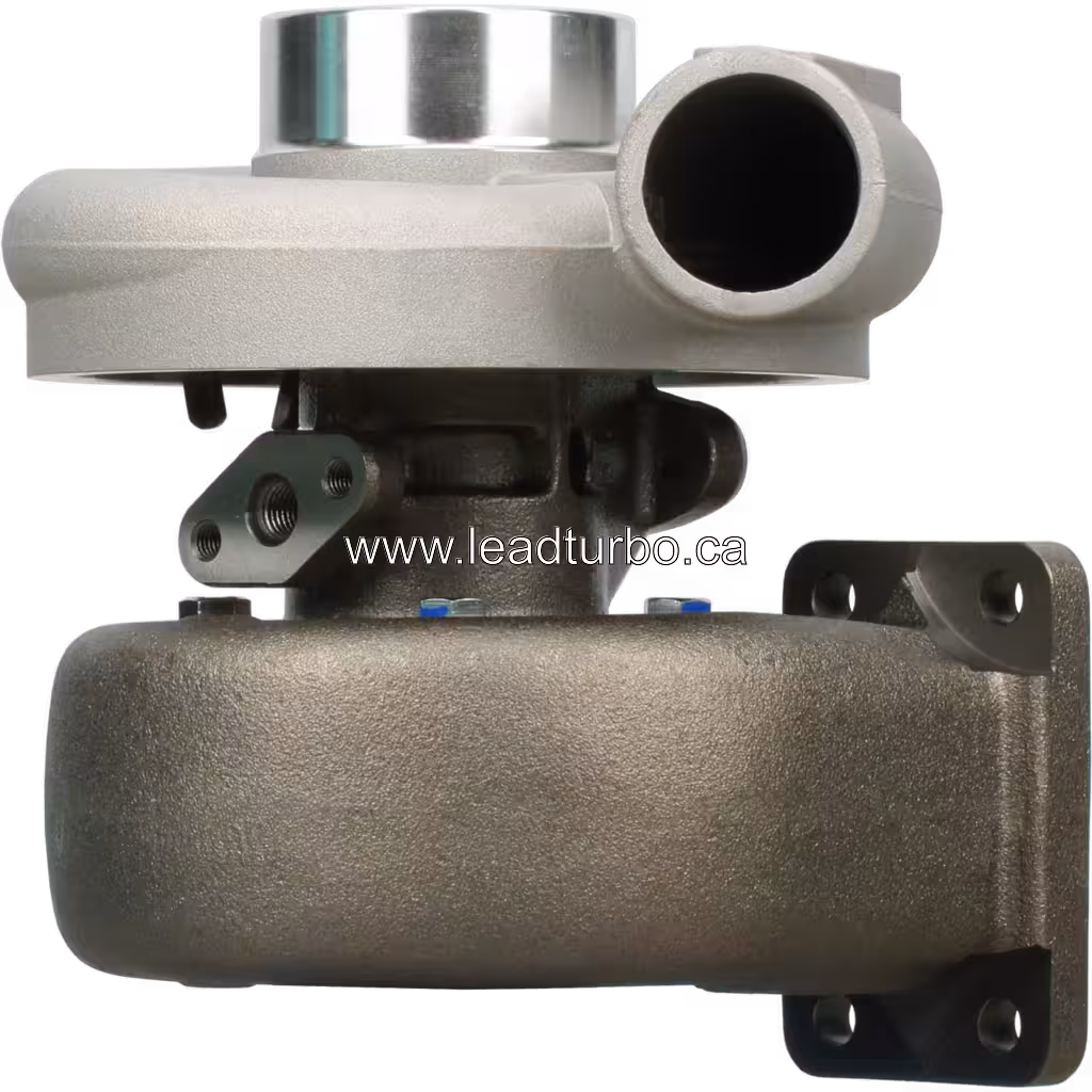 Turbo HX35 6509100-7080 com flange de escape de dupla porta e carcaça de compressor