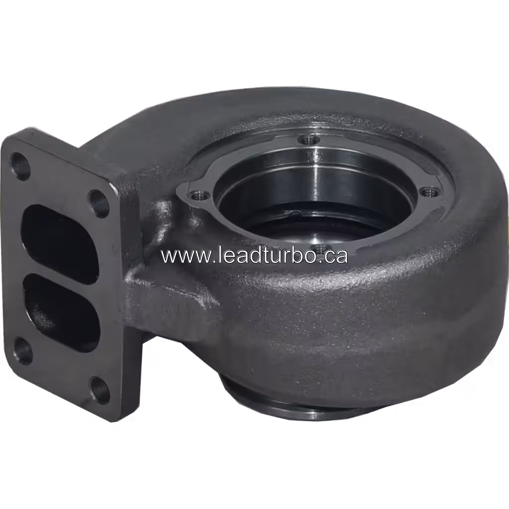 Carcaça de turbina de metal fundido com abertura central usinada