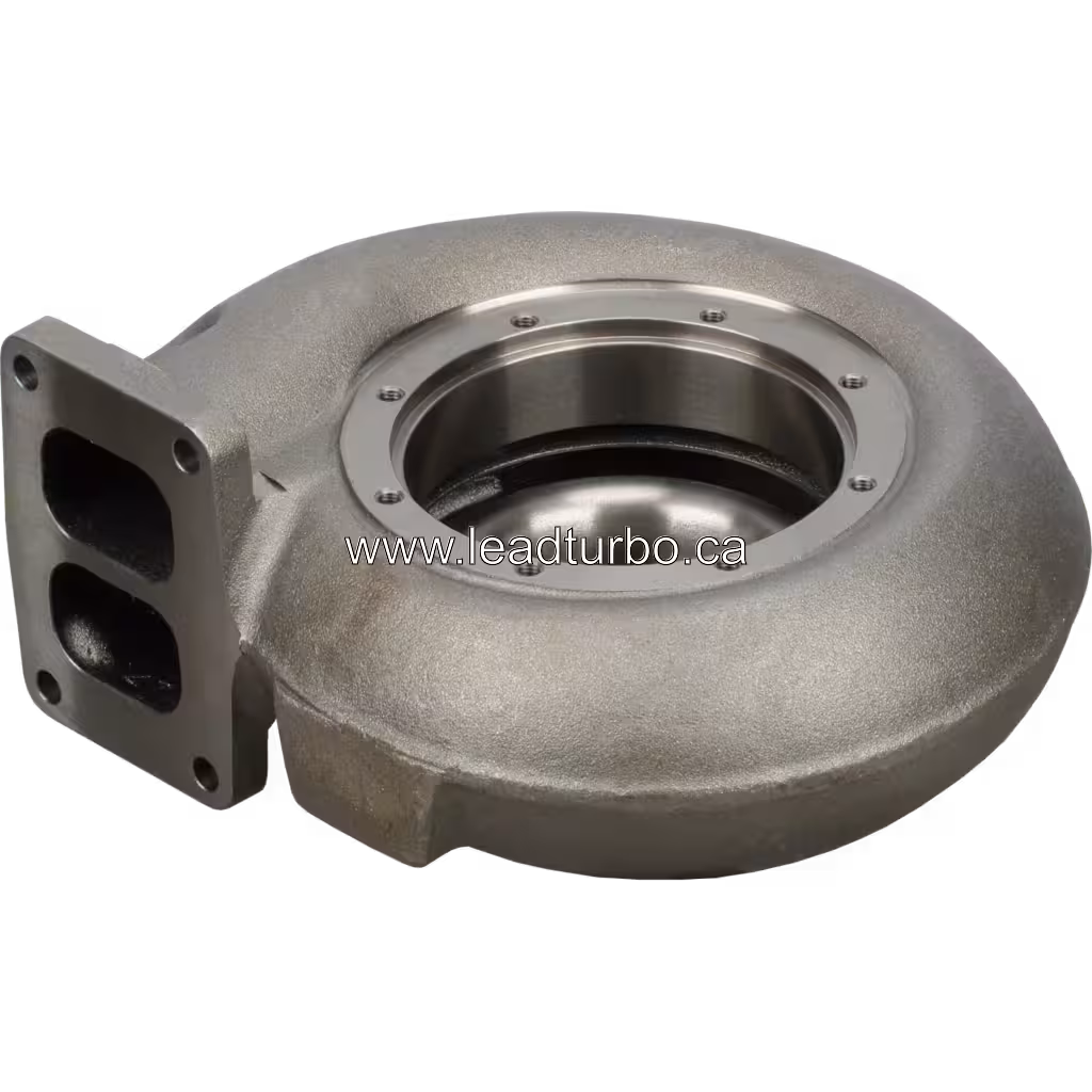 Carter Turbine 3521264 pour Turbo HC5A Cummins KTA19 bottom 45 degree view