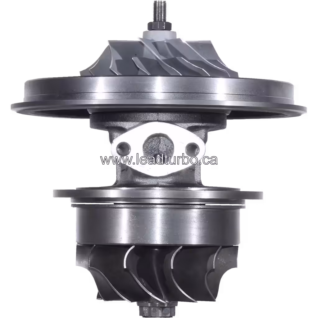 Core FOR 407370-5 T18A40 Detroit Diesel: фронтальний вигляд з компресорним та турбінним колесами