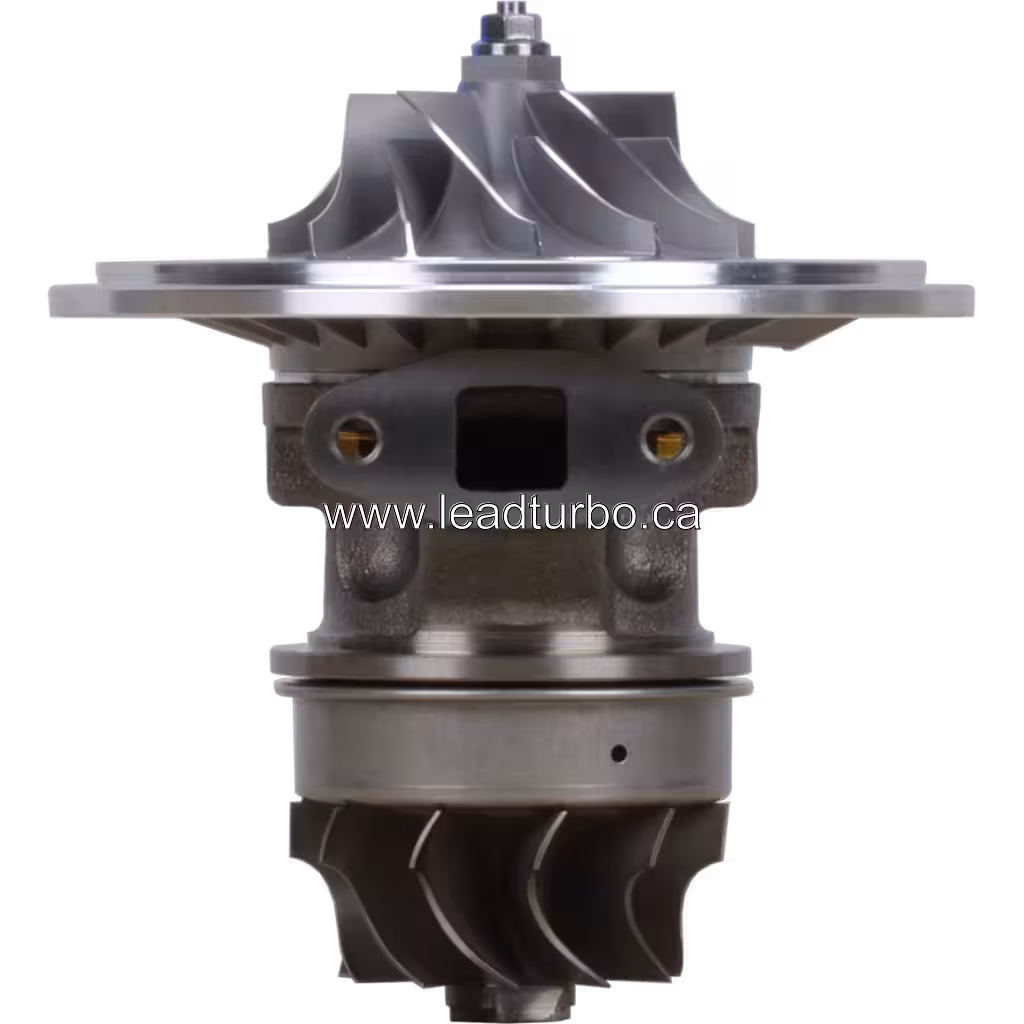 Vista frontal do Core 447450-0113 TBP420 com roda do compressor