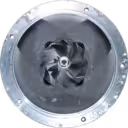 Vista frontal del core RHF5 FOR 28200-4X300 con carcasa de compresor plateada