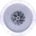 Core de turbocompresor RHF55 FOR 8980701432 con ruedas de turbina y compresor visibles