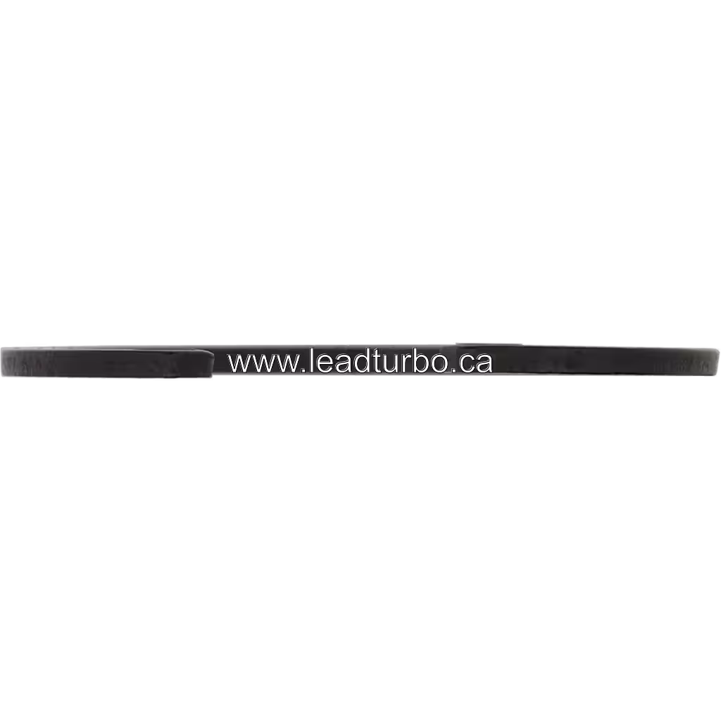 Чорне C-подібне кільце фіксації турбокомпресора HX83 з двома отворами для кріплення, вид спереду
