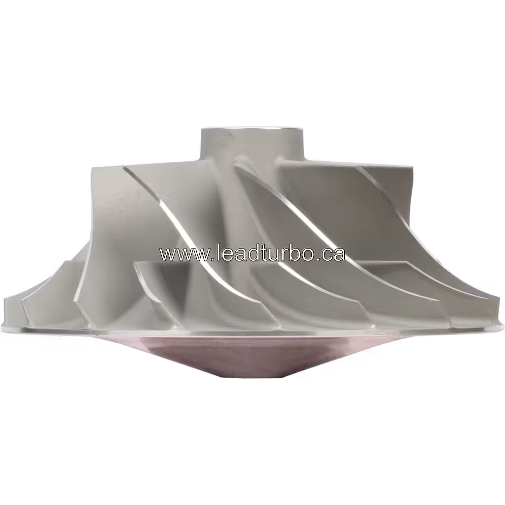 Kompressorrad 3597224 für HE551V Turbolader, silbernes Metall mit radialen Schaufeln