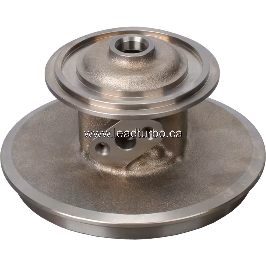 Obudowa łożiskowa turbosprężarki TD09L-34QRC (49132-05110 BH) do Perkins 4006T bottom 45 degree view