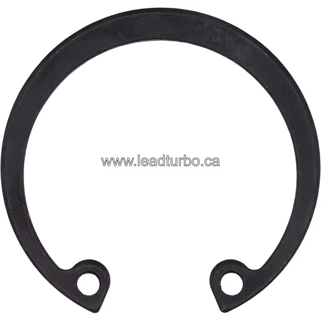 Perfil lateral do Retaining Ring HX83 com furos circulares nas extremidades