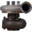 Vista frontal do turbo 3801847 HC5A com roda do compressor visível