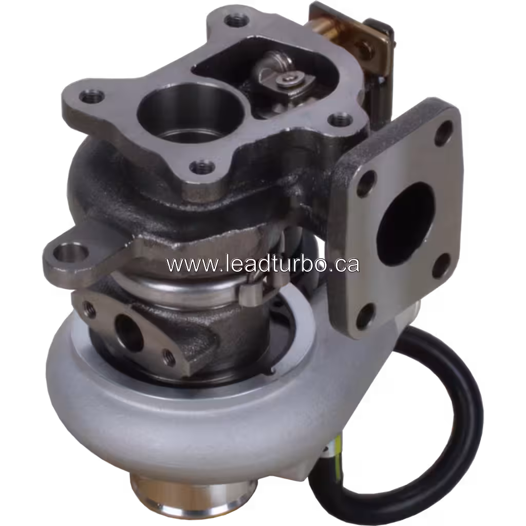 Turbo 49173-02412-R vista lateral e conexões