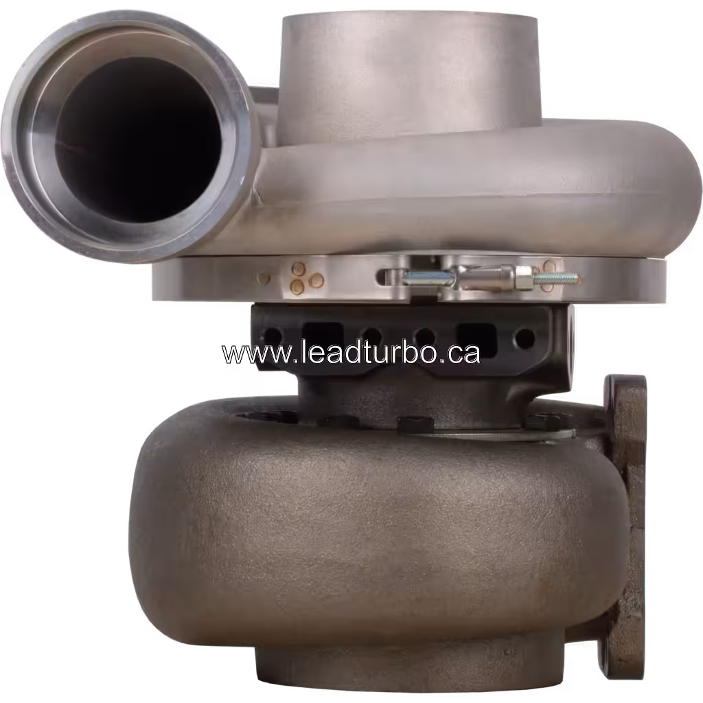 Turbocharger 6505525570 KTR110G-L87B vista frontal para Komatsu