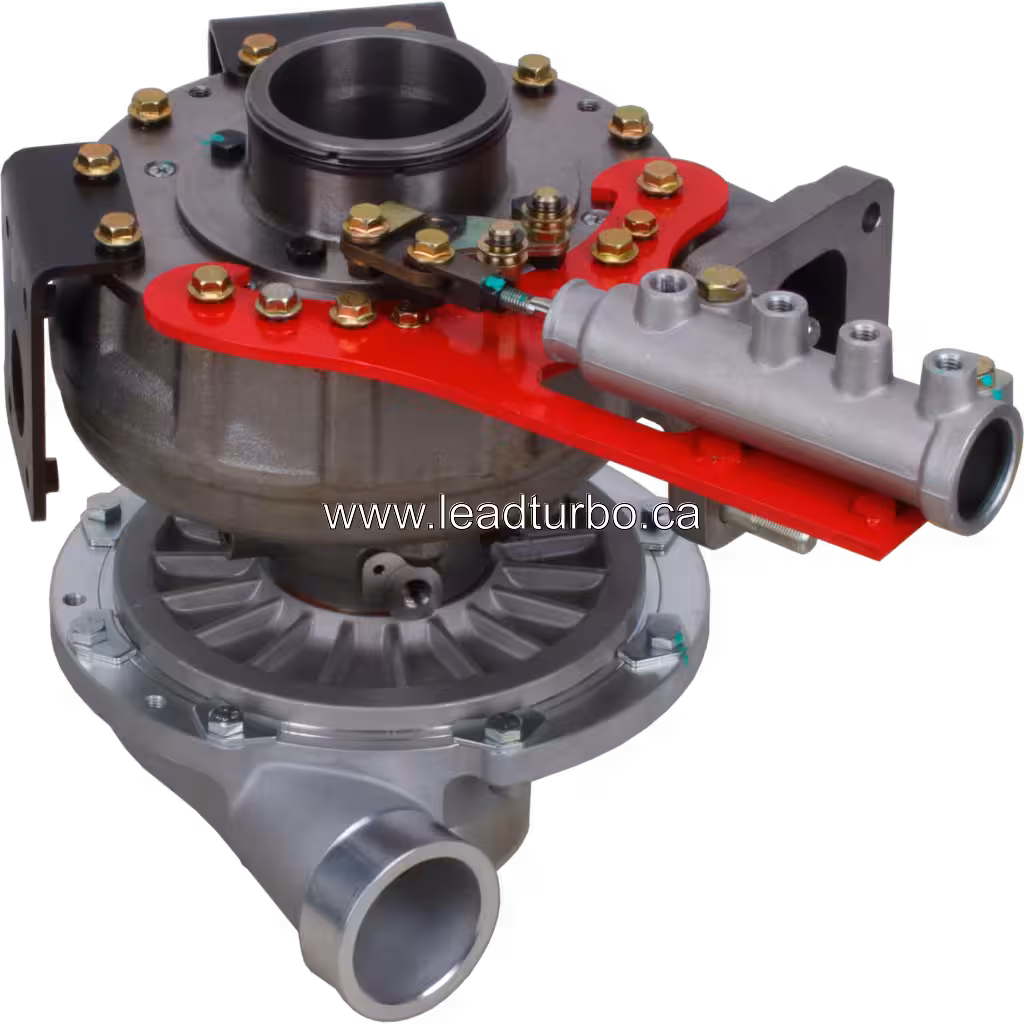 Detalle de la carcasa del turbocompresor Hino E13C-TN