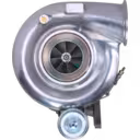 Vue avant du turbocompresseur 5324943 HE600WG avec carter de compresseur poli