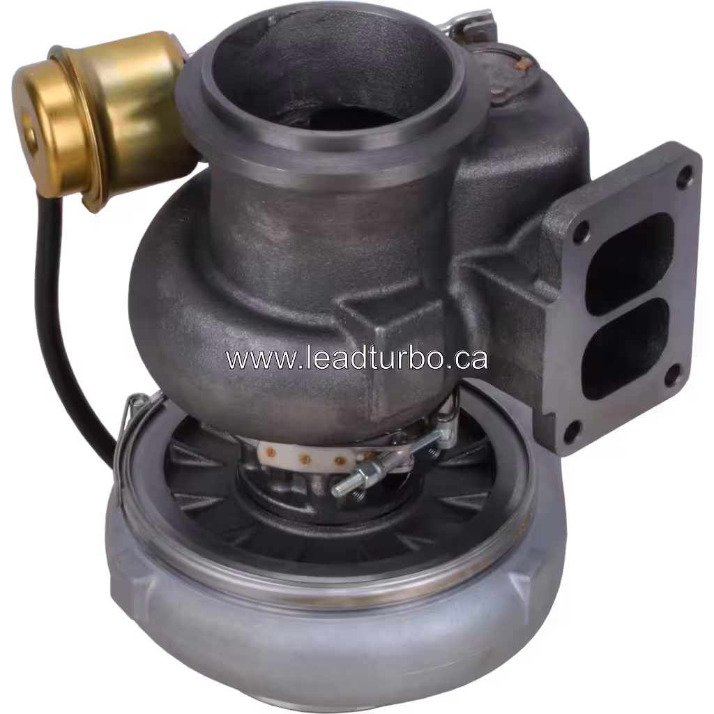 Turbocompresseur 714508-5 GT4294 pour CAT C12 - Remplacement bottom 45 degree view