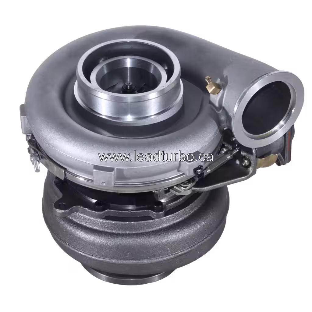 Turbocompresseur 758160-5007 GTA4502V pour Detroit Diesel S60 45 degree view