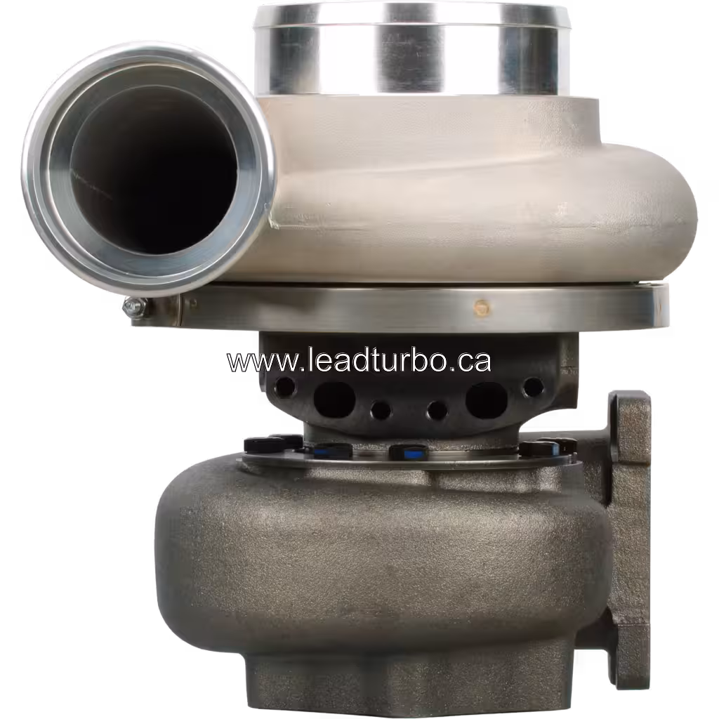 Turbolader 6505-67-5010 KTR110L-F84PW für KOMATSU SAA12V140E-3A, Frontansicht