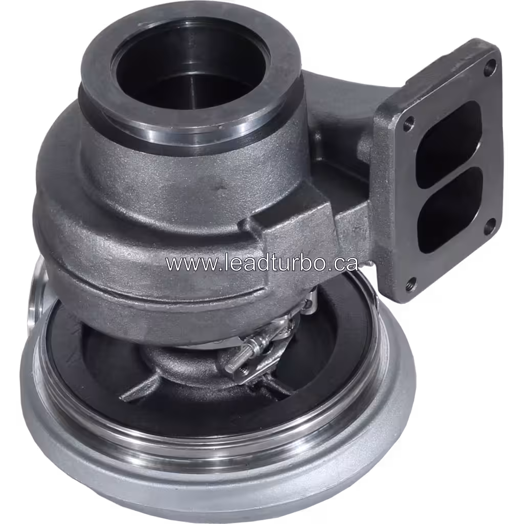 Turbosprężarka 20857657 HX55 do Volvo FH/FM z silnikiem MD13 bottom 45 degree view