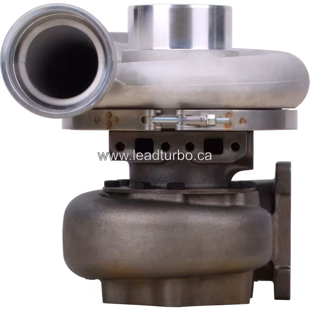 Turbosprężarka 6505-55-5260 KTR110G-H44E – widok z przodu, obudowa sprężarki i turbiny