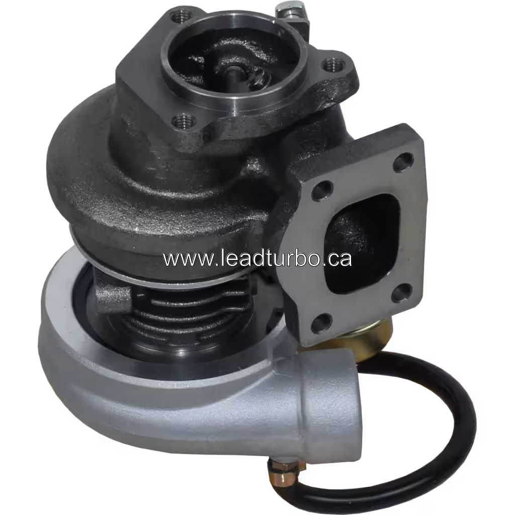 Turbosprężarka zamiennik do Perkins T4 40 136HP bottom 45 degree view