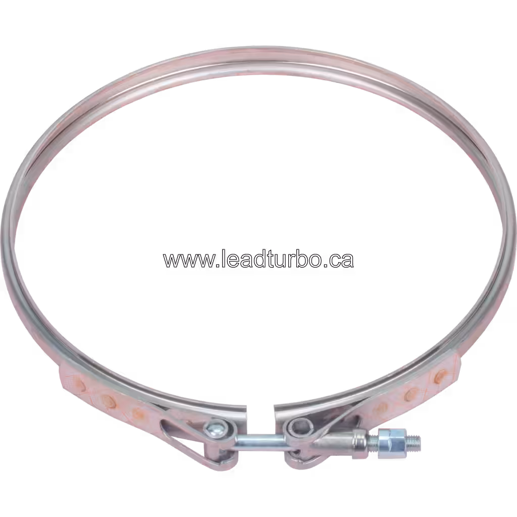 V-Band Klemme für Cummins ISX1, polierter Stahlring mit Hebelmechanismus und offener Lücke