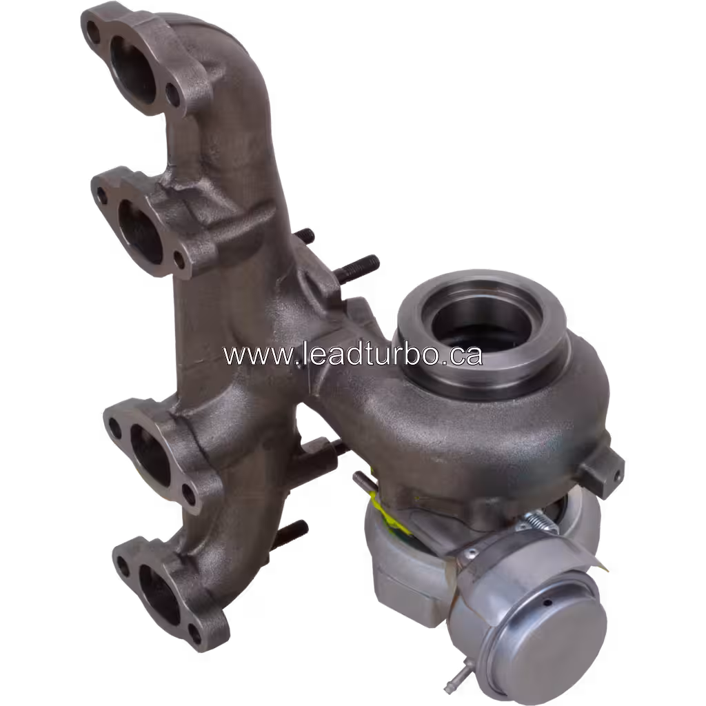 Turbocharger 03G253014M vista frontal e lateral