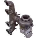 Turbocharger 03G253014M vista frontal e lateral