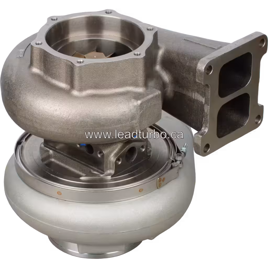 Турбокомпресор 6502-52-5020 KTR130-33BAW для KOMATSU PC1250-SP8: заміна bottom 45 degree view