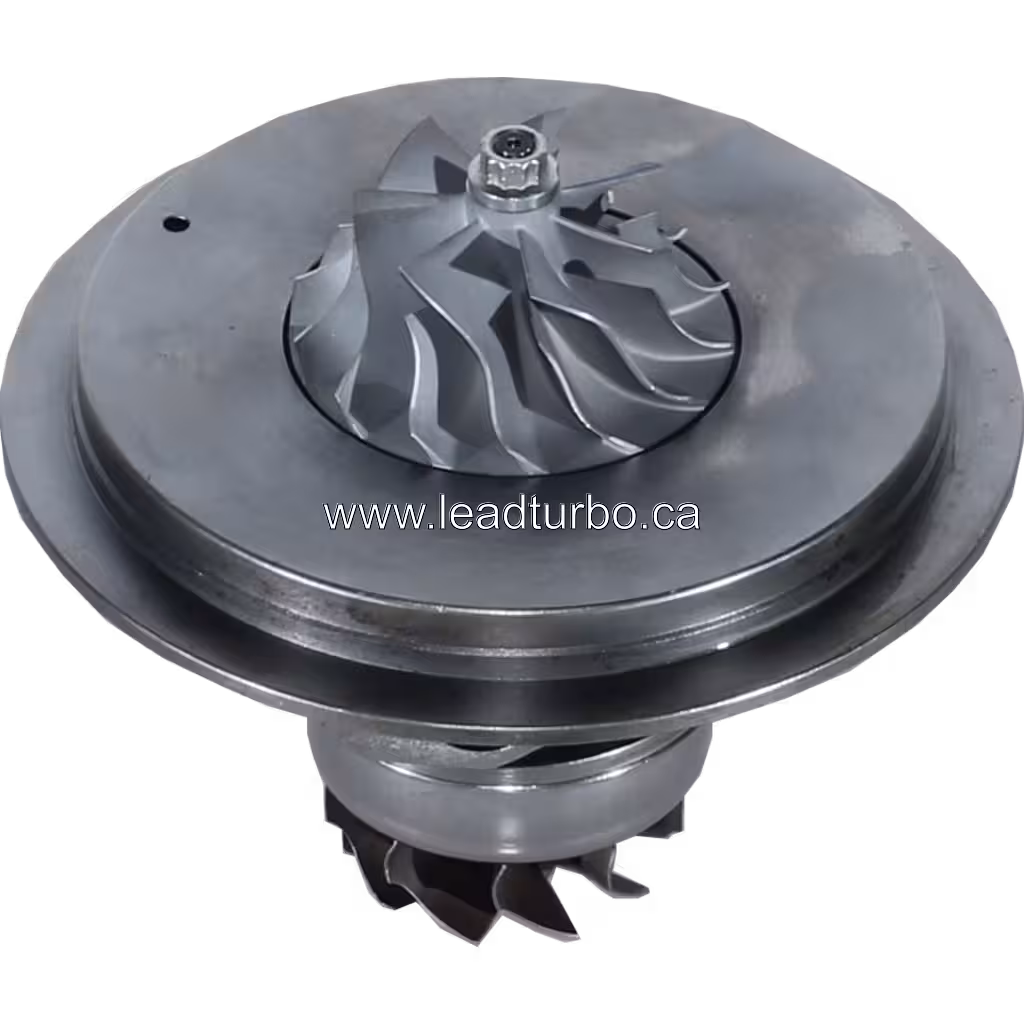 Vue de dessus du core turbo CAT 3126B avec arbre central
