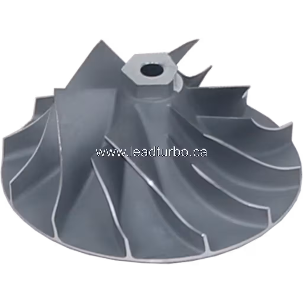 Roue de compresseur 446618-0026 pour Turbo TO4E55 Daewoo DH258LC-V 45 degree view