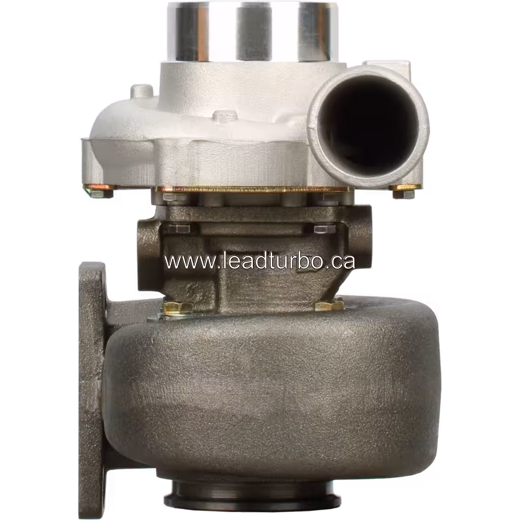 Turbocompresseur 3802290 H1C vue avant avec boîtier de compresseur argenté et roue visible