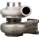 Turbocompresseur 6502-52-5020 KTR130-33BAW vue avant avec carter compresseur argenté