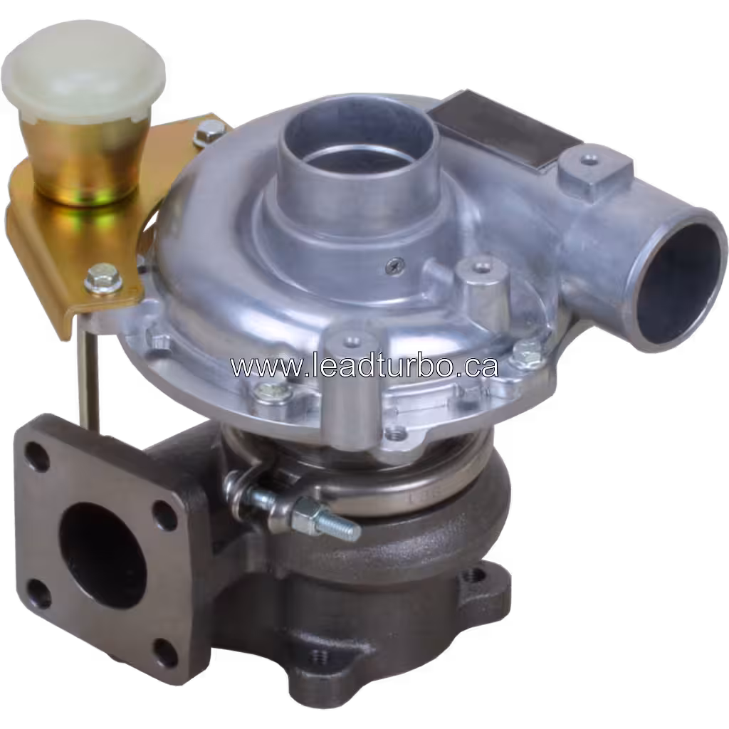 Vue avant du turbocompresseur Isuzu 4JA1-L montrant l'impulseur du compresseur